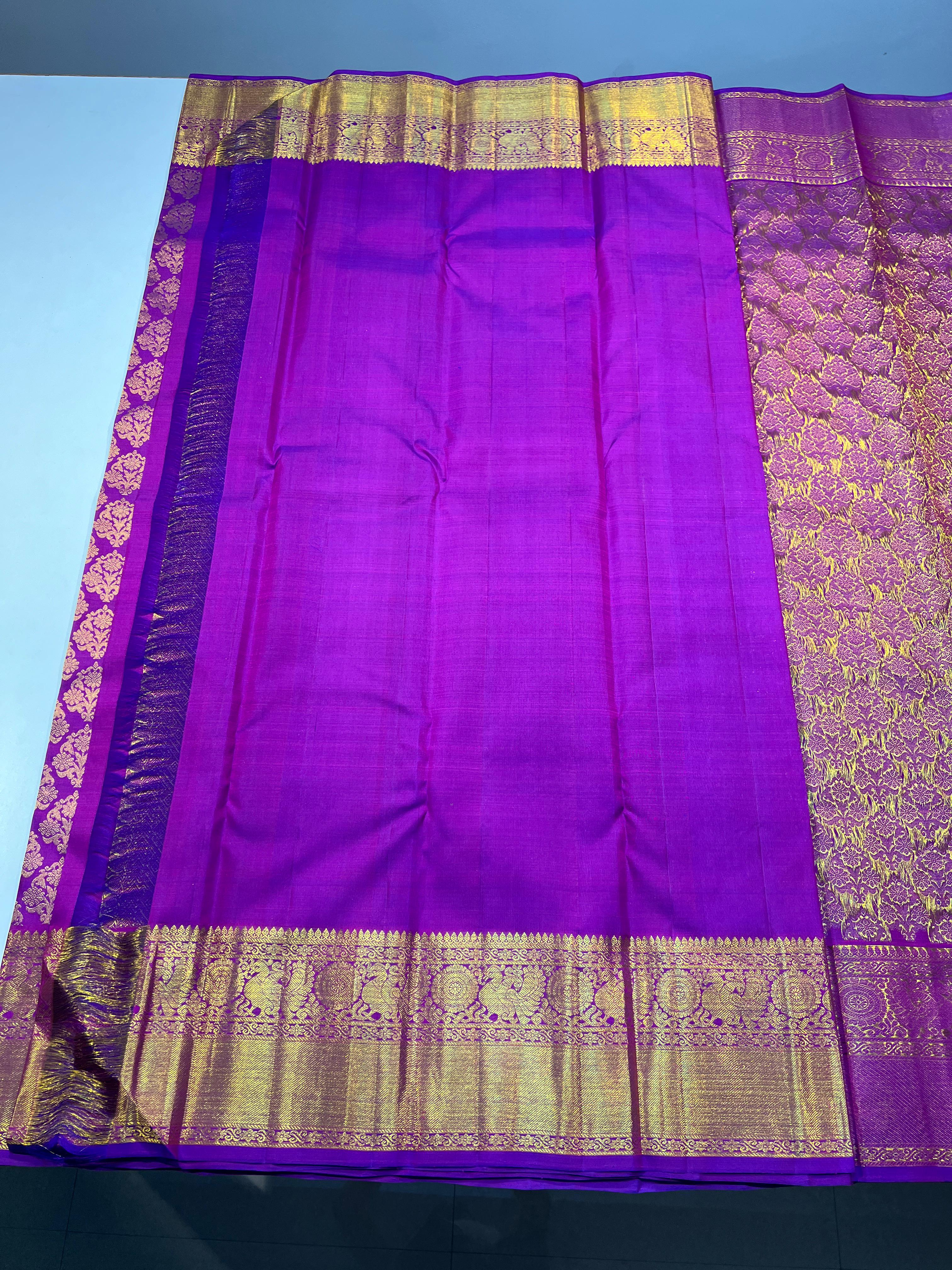 PURPLE KANCHI SAREE