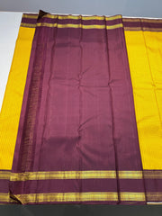 YELLOW / BROWN KANCHI SAREE