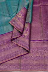 BLUE / PURPLE KANCHI SAREE