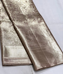 BROWN KANCHI TISSUE SAREE