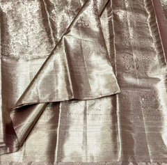 BROWN KANCHI TISSUE SAREE