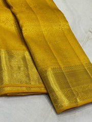 MUSTURD YELLOW KANCHI SAREE