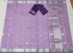 LAVENDER / VIOLET ZARI KOTA SAREE