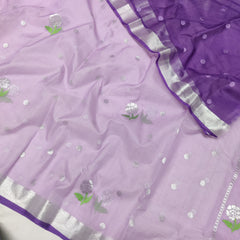 LAVENDER / VIOLET ZARI KOTA SAREE