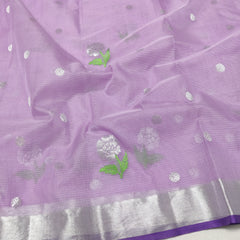 LAVENDER / VIOLET ZARI KOTA SAREE