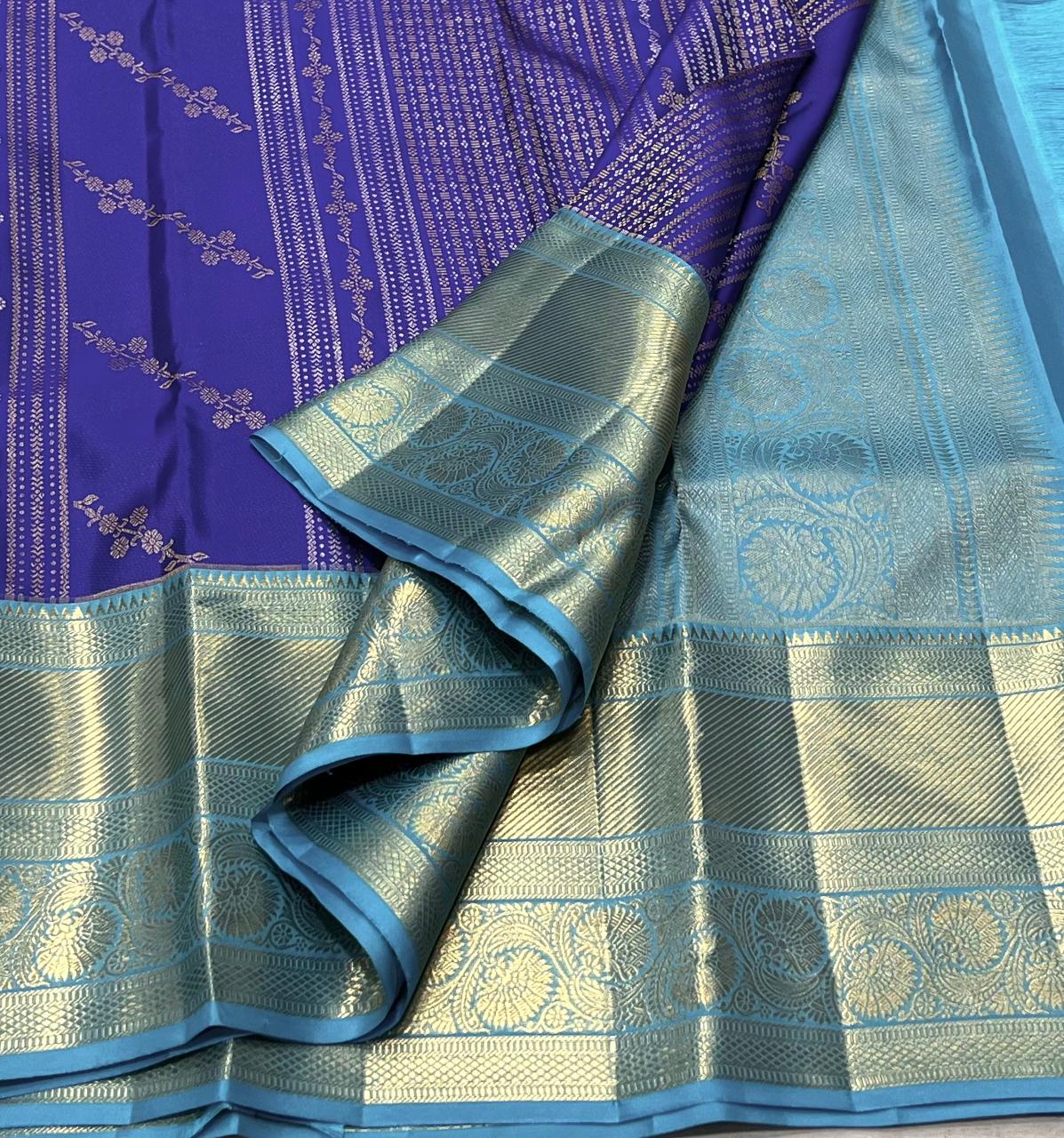 ROYAL BLUE / BLUE KANCHI SAREE