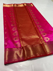 ROSE PINK CHANDERI SAREE