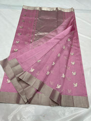 BABY PINK CHANDERI SAREE