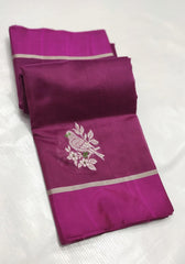 MEGENTA PINK CHANDERI SAREE