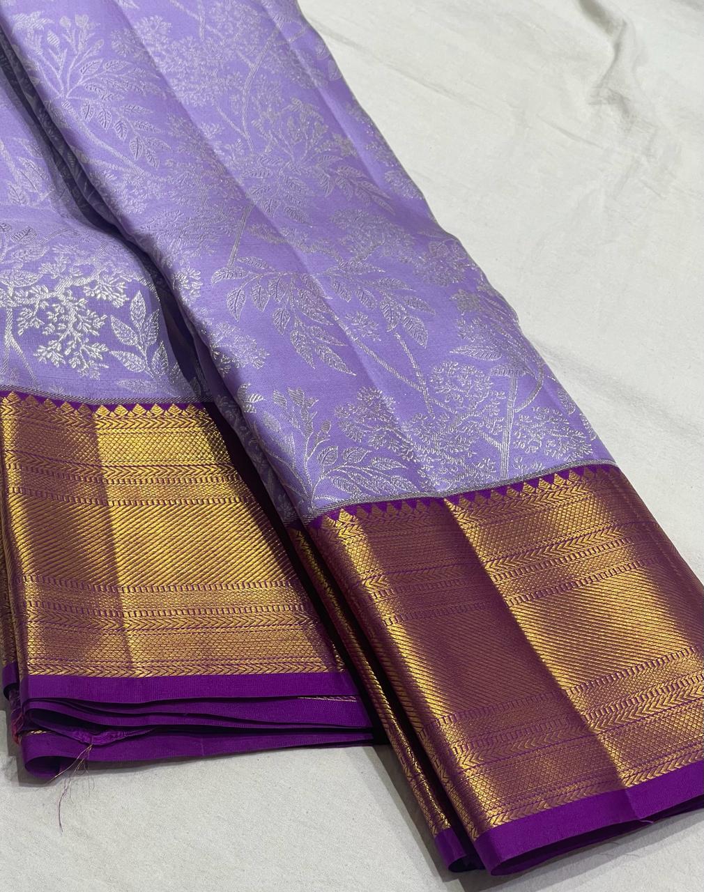 LAVENDER / VIOLET KANCHI SAREE