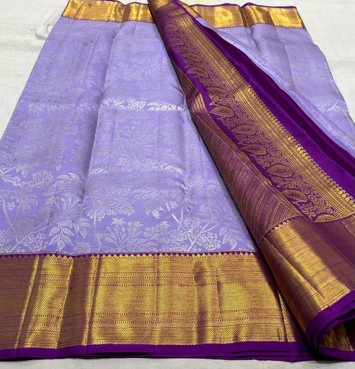 LAVENDER / VIOLET KANCHI SAREE