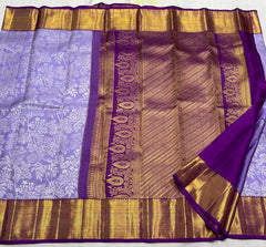 LAVENDER / VIOLET KANCHI SAREE