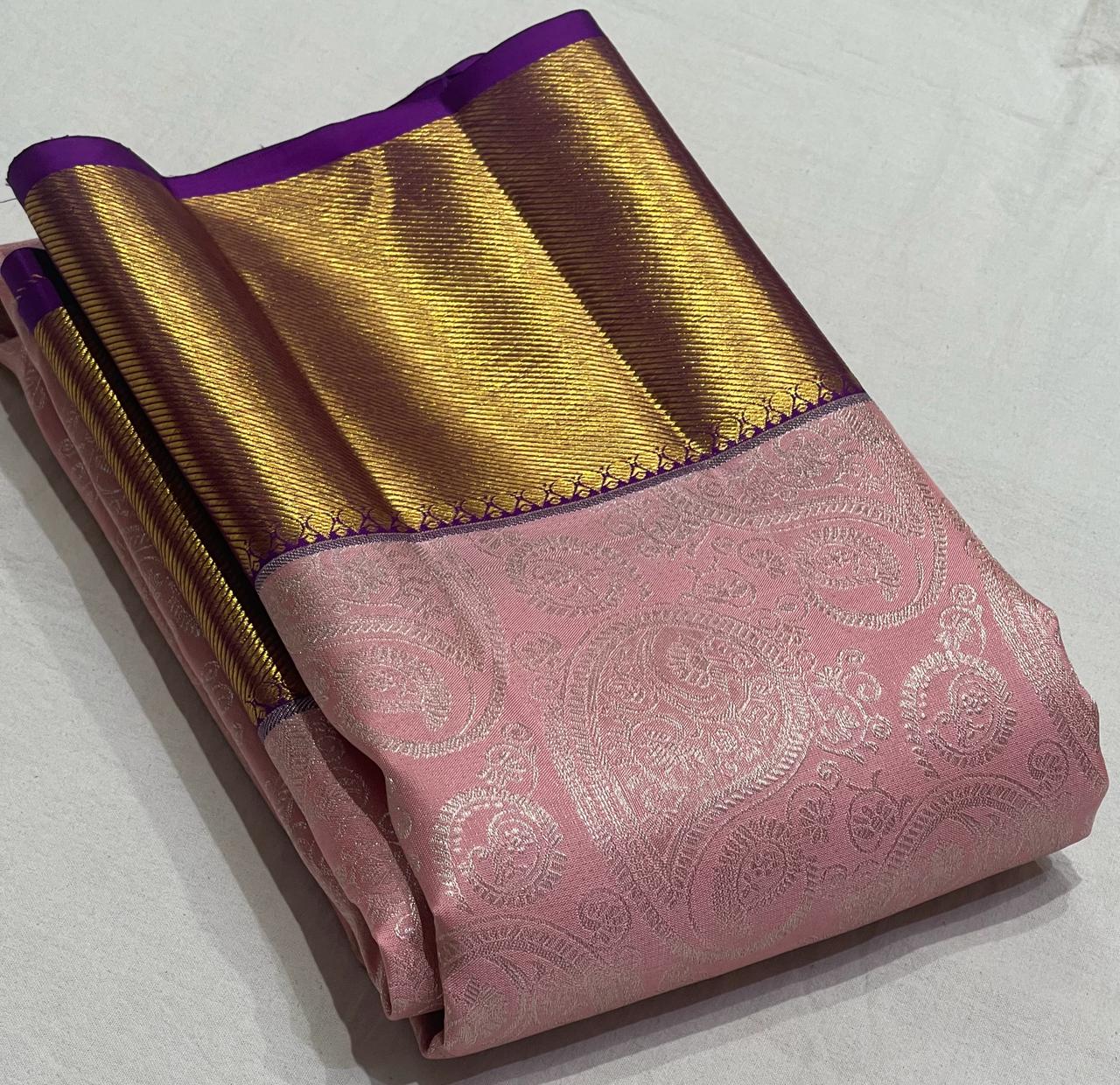 PINK / VIOLET KANCHI SAREE