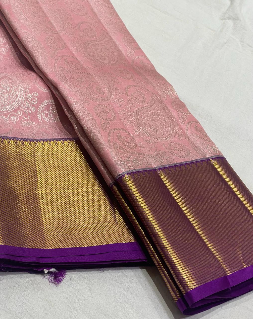 PINK / VIOLET KANCHI SAREE