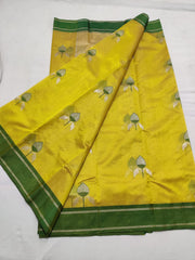 LEMON/GREENCHANDERI SAREE