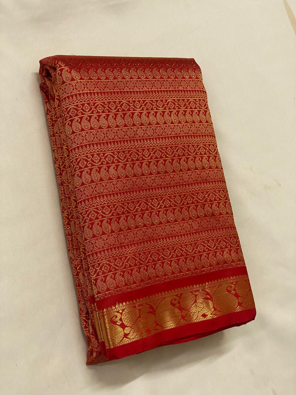 RED KANCHI SAREES