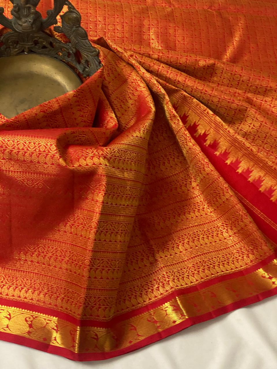 RED KANCHI SAREES