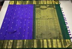 PURPLE/ GREEN KANCHI SAREE