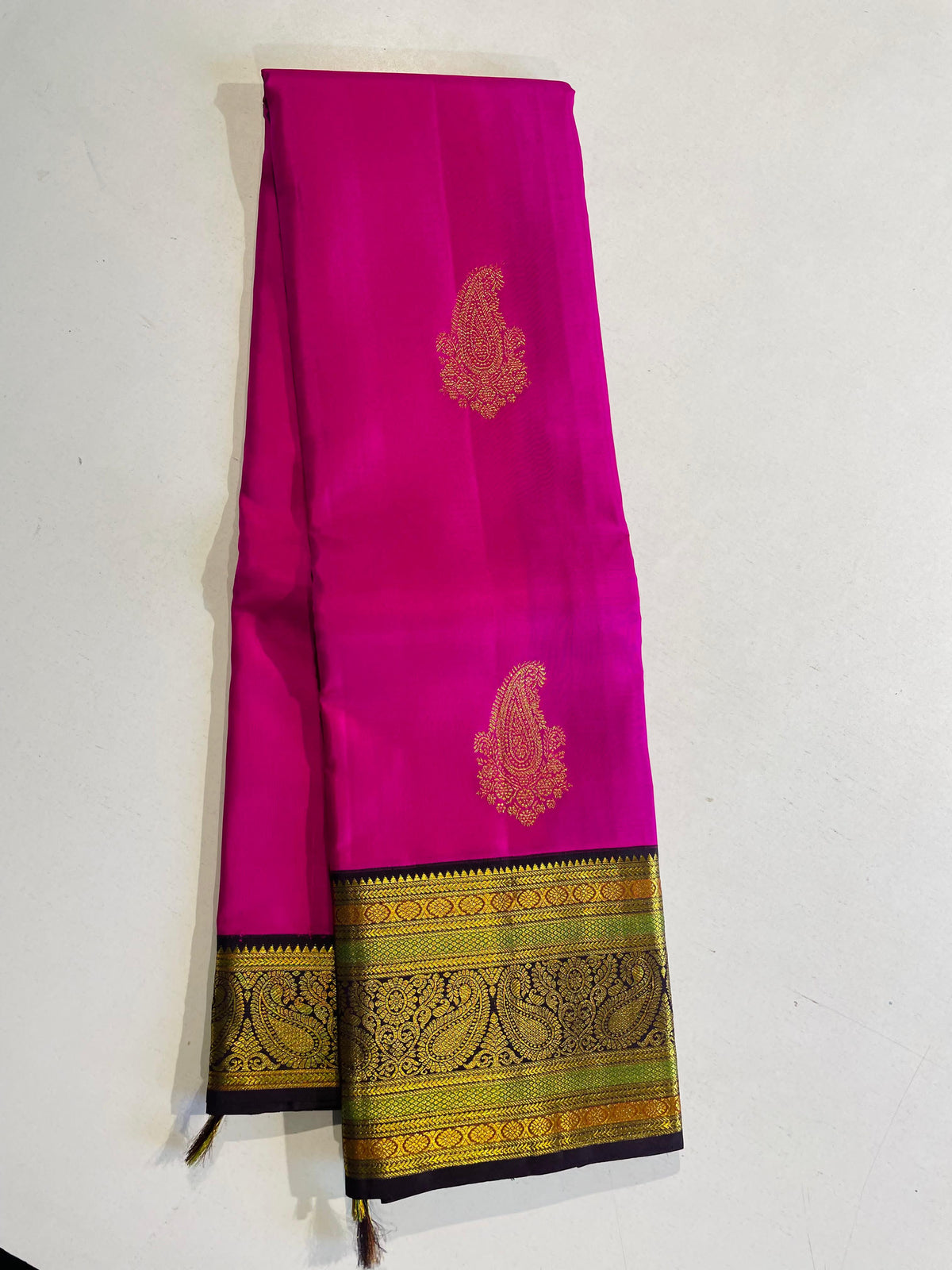 PINK/BROWN KANCHI SAREE