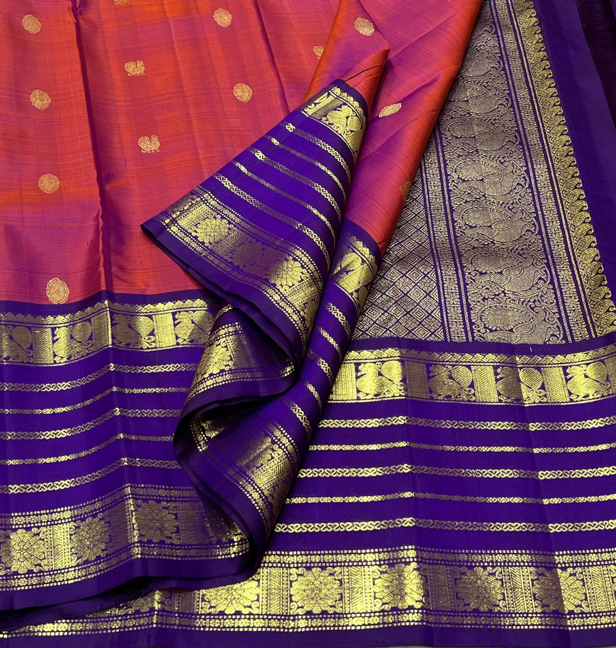 PINK / PURPLE KANCHI SAREE