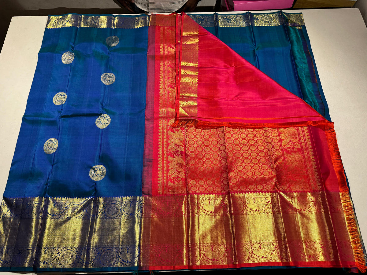 DARK BLUE KANCHI SAREE