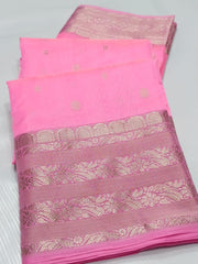 ROSE PINK  CHANDERI SAREE