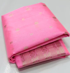 ROSE PINK  CHANDERI SAREE