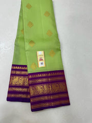 GREEN TEMPLE  SILK SAREE