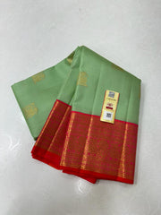 GREEN/RED KANCHI SAREES