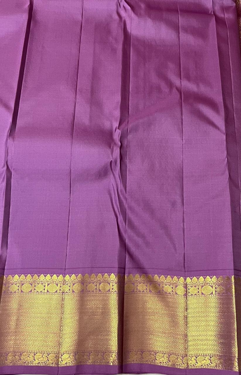 PURPLE/GOLD KANCHI SAREES