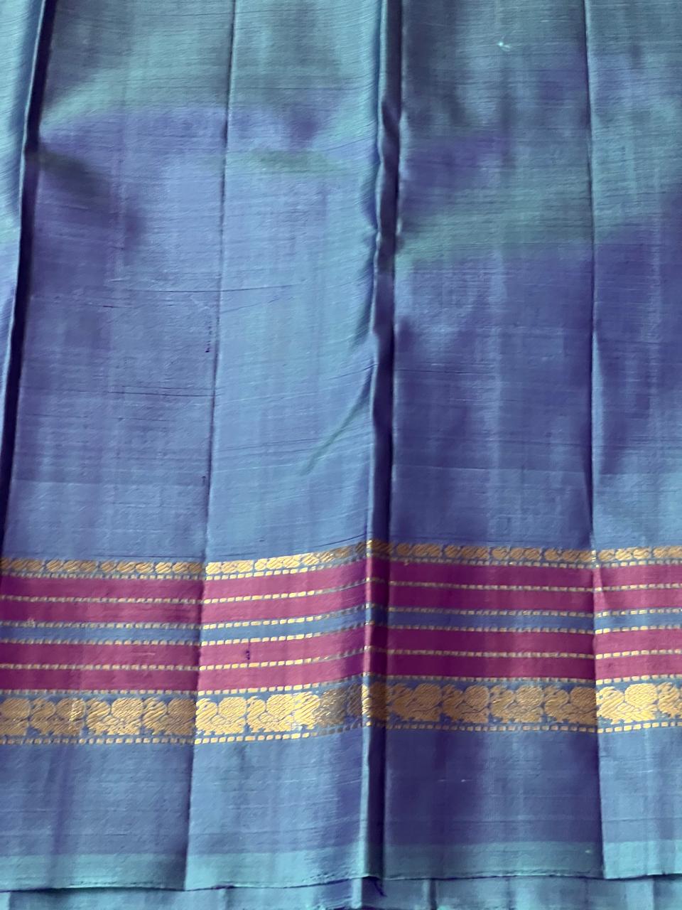 PURPLE/ BLUE KANCHI SAREES