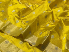 LEMON/YELLOW CHANDERI SAREE