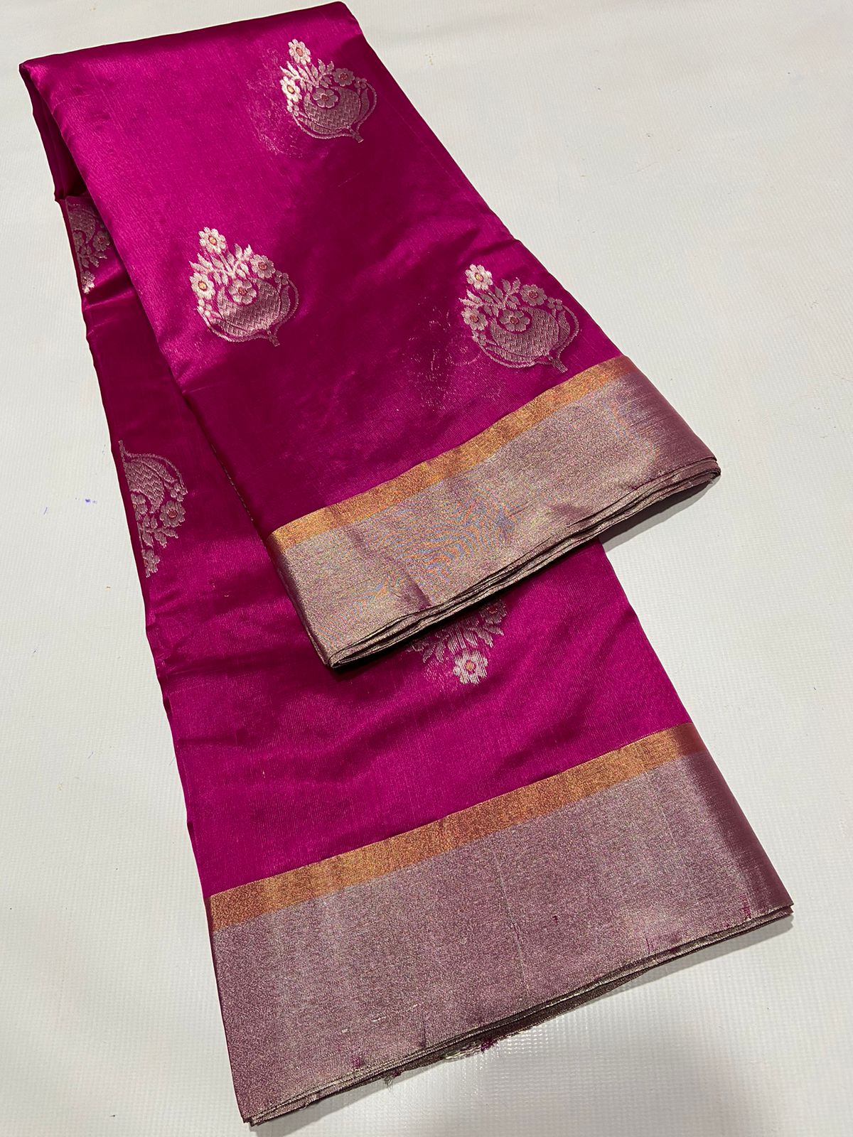 PINK CHANDERI SAREE