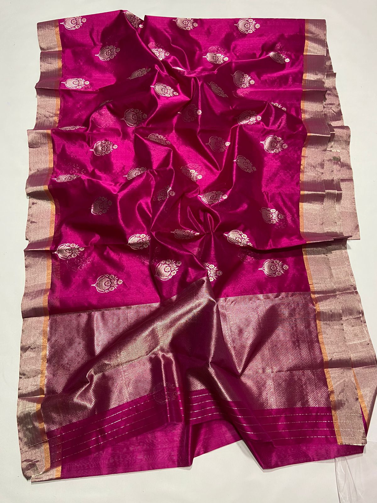 PINK CHANDERI SAREE