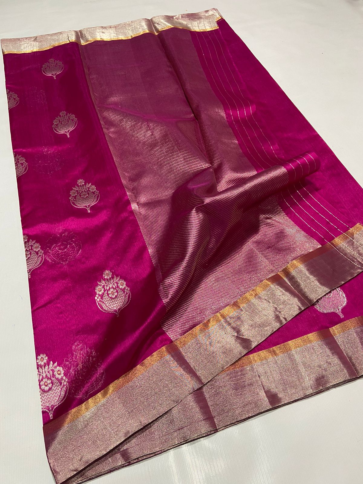 PINK CHANDERI SAREE