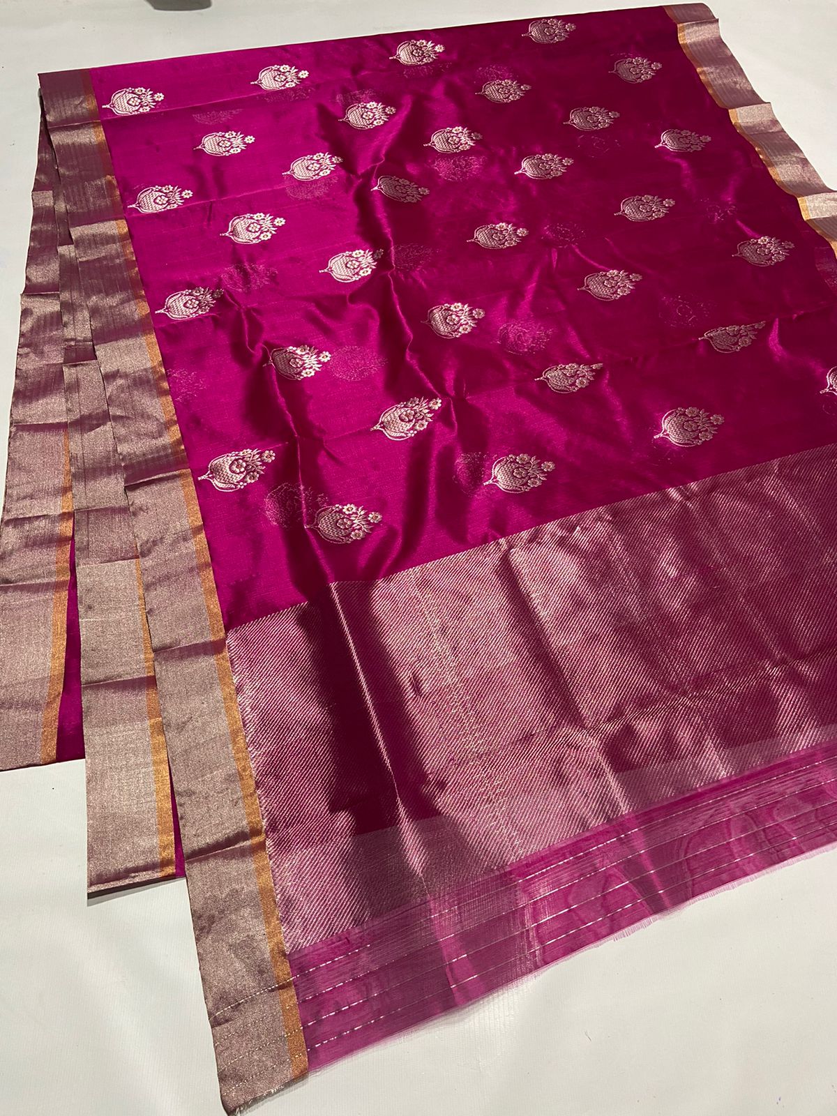 PINK CHANDERI SAREE