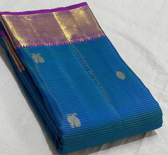 BLUE/PINK KANCHI SAREE