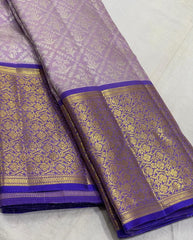 BLUE/GOLD KANCHI SAREE