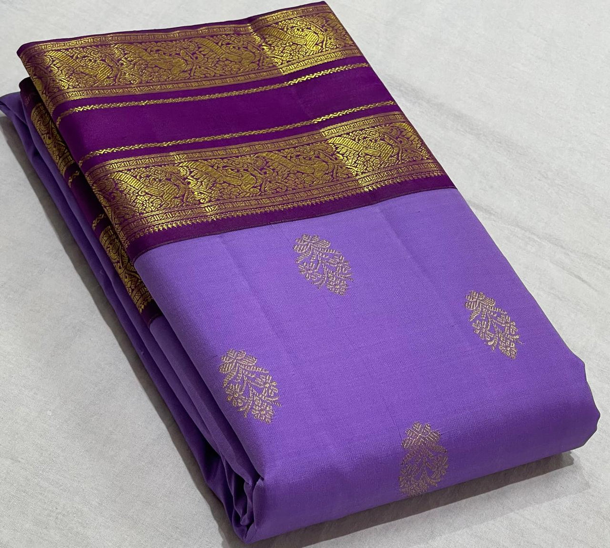 PURPLE KANCHI SAREE