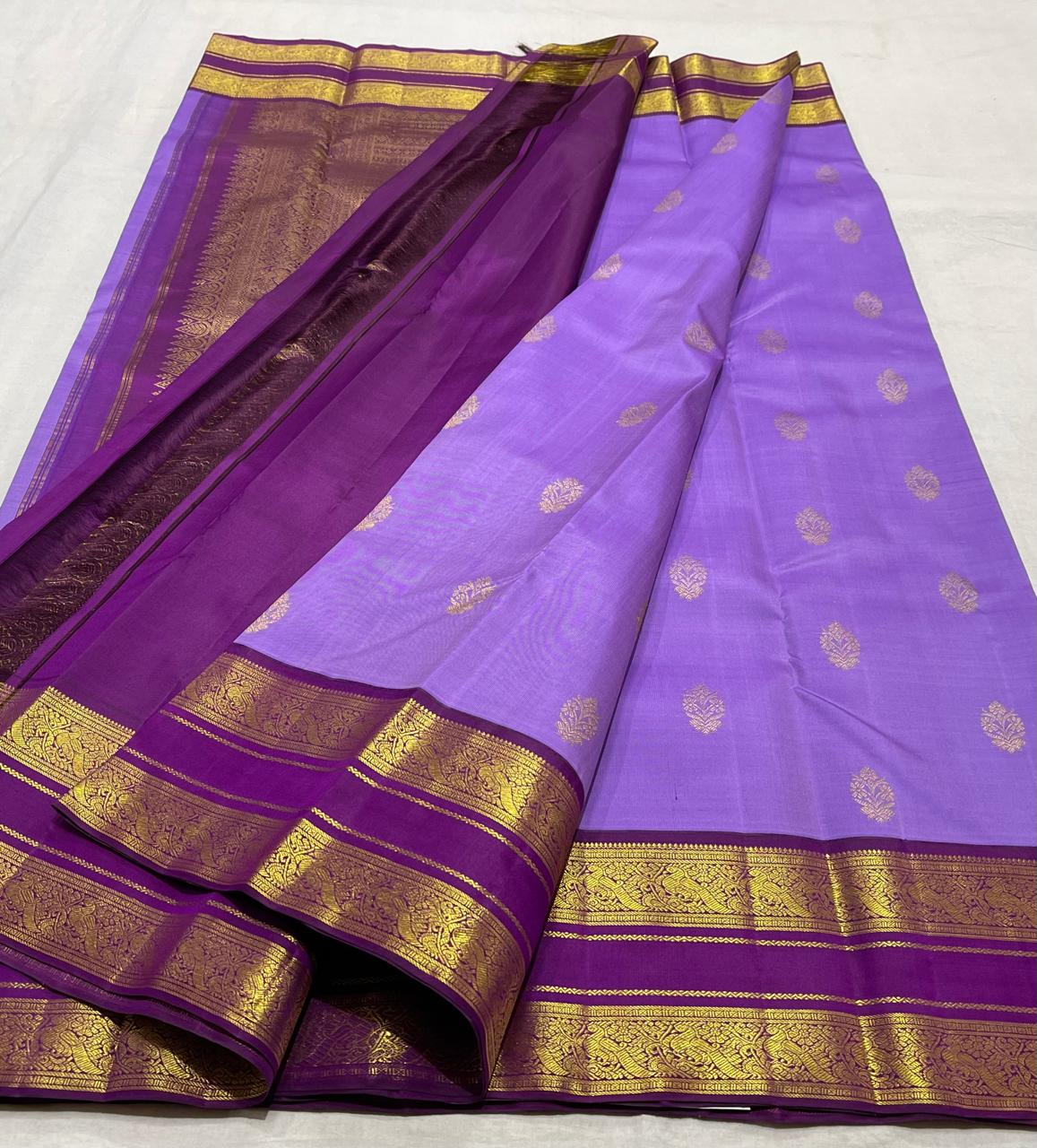 PURPLE KANCHI SAREE