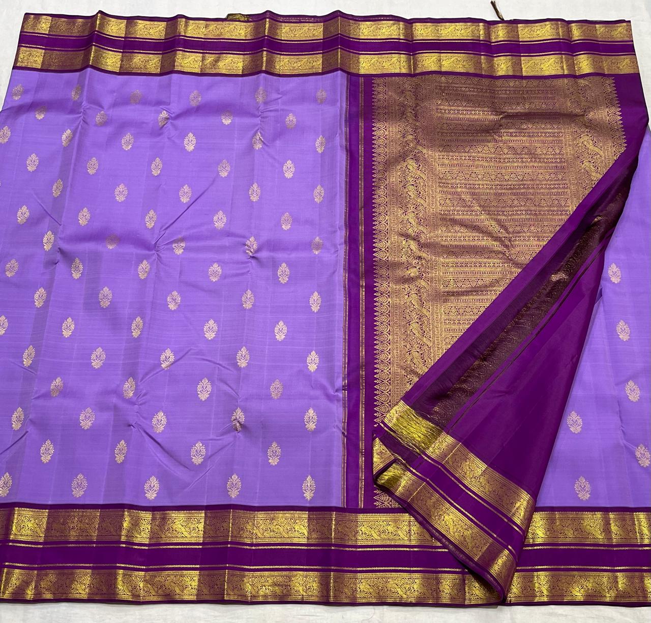 PURPLE KANCHI SAREE