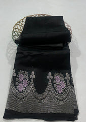 BLACKSILVER CHANDERI SAREE