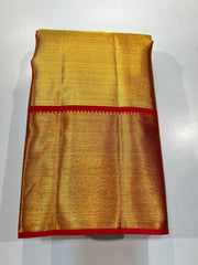 GOLD RED  KANCHI SILK SAREE