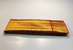 GOLD RED  KANCHI SILK SAREE