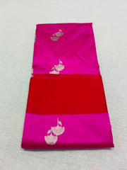 PINK/RED CHANDERI SAREE