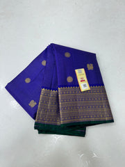 BLUE KANCHI SILK SAREE