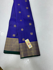 BLUE KANCHI SILK SAREE