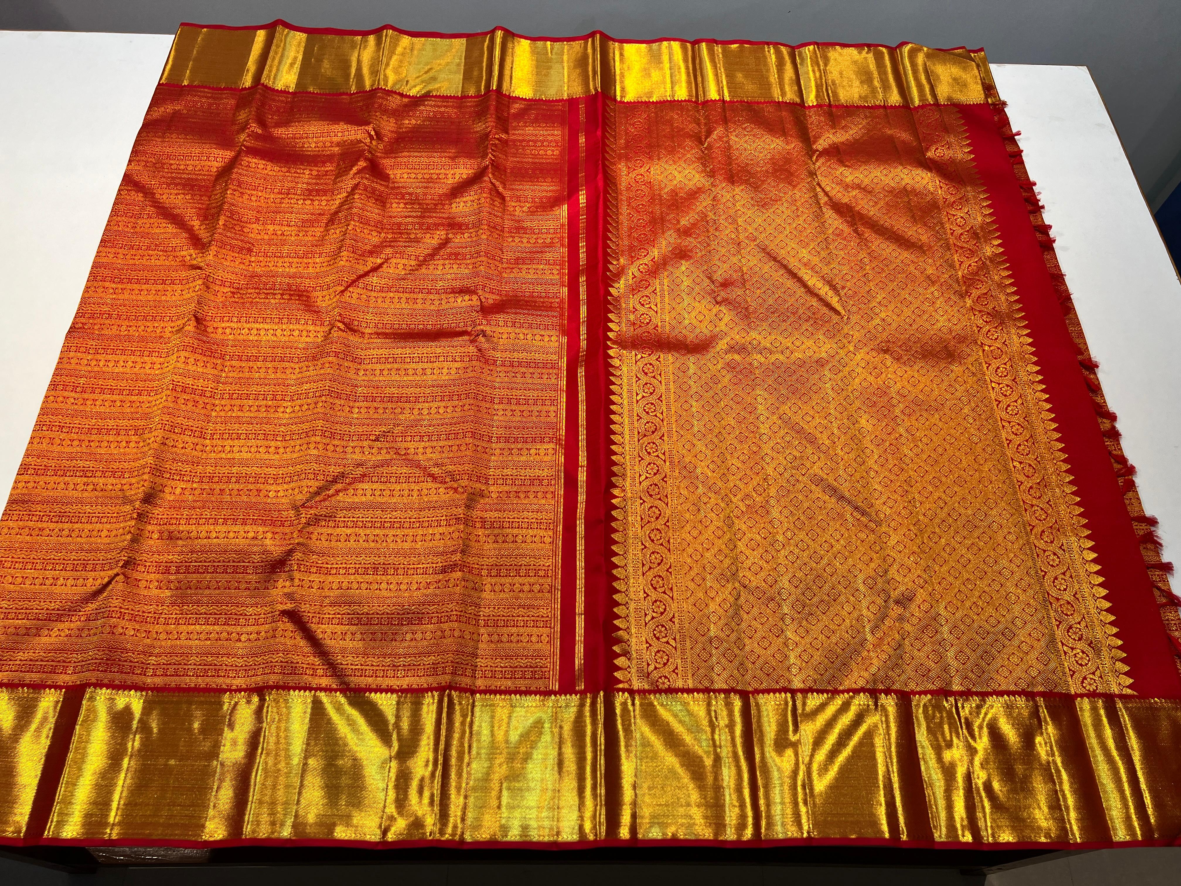 RED KANCHI SAREE