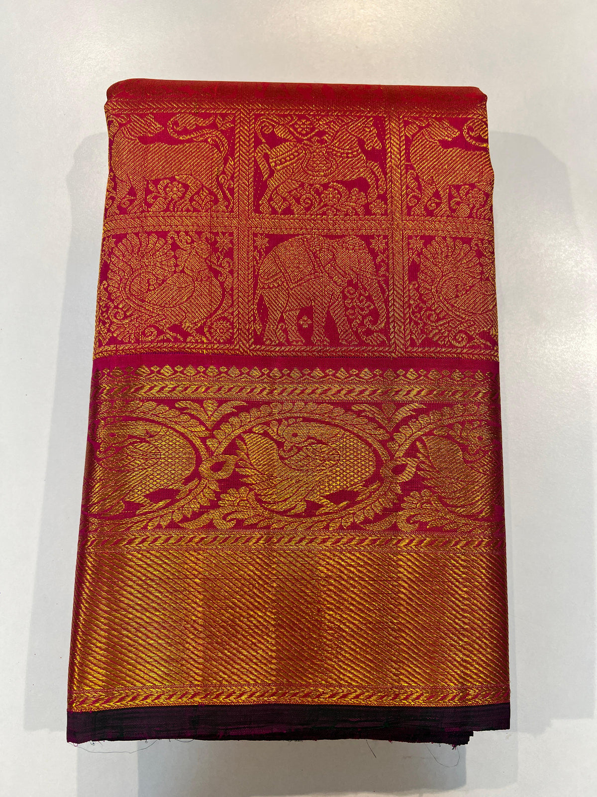 RED KANCHI SAREE