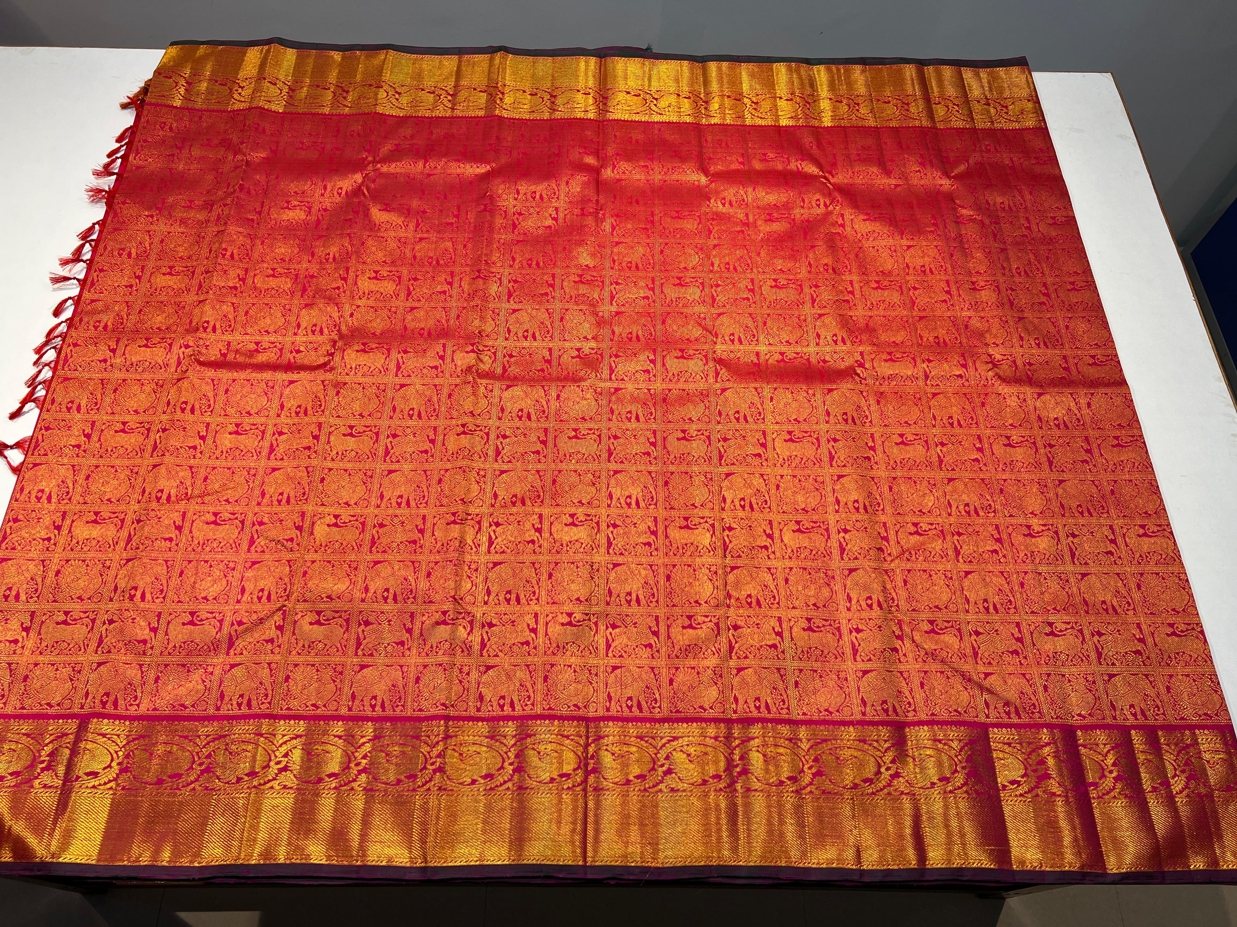 RED KANCHI SAREE